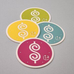 The Price is Right LIVE! Rubber Plinko Chip Drink Coasters